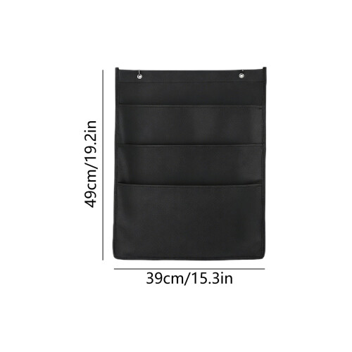 Wall Mounted File Organizer with Multiple Pockets - Non-Woven Fabric Document Holder for Office Home Use - Space Saving Design for Easy Access 2