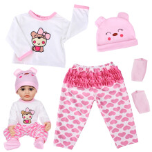 Stijggn B*aby Puppenkleidung, süße Kleidung, Kawaii Plüschpuppenkleidung für 17-22 Zoll B*aby Puppen