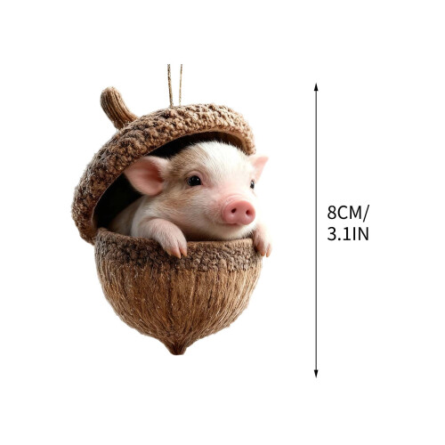Ornament de Crăciun din acrilicSet de decorațiuni festive 2D 2