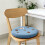 Cookie-Shaped Seat Cushion with Washable Cover 5