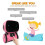 Robot interactif intelligent pour enfants de 3 ans et plus avec voix et 4