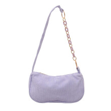 Schoudertas voor dames, zachte kleine clutch, handtas met ritssluiting, crossbodytas, schoudertas, paarse tas