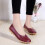 Γυναικεία Δερμάτινα Παπούτσια Loafers Μονόχρωμα Slip-on Flat Παπούτσια Άνετα Casual Φλατ για 4