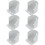 Lot de supports de tringle à penderie robustes 6