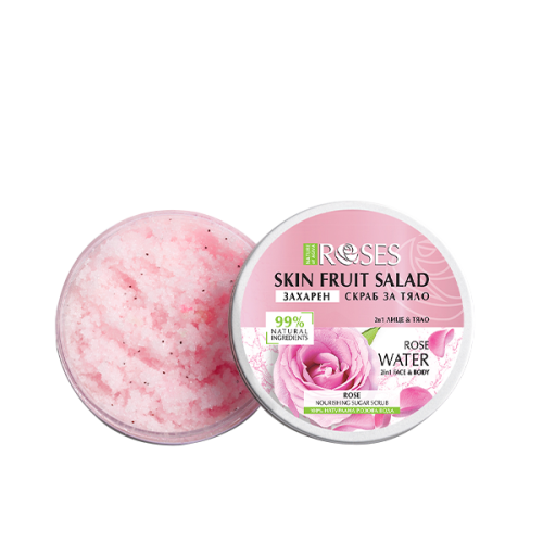 AGIVA ROSES FRUIT 99% NATURAL ROSEWATER SCRUB