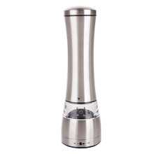 Stainless Steel Manual Pepper Grinder with Glass Window