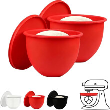 Lot de 2 doublures en silicone pour bol de mélangeur de 5 pintes