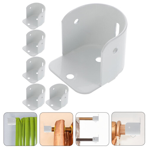 Lot de supports de tringle à penderie robustes