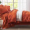 Σετ 5 διπλών παπλωμάτων σε χρώμα Burnt Orange Seersucker – Περιλαμβάνει πάπλωμα, ψεύτικο 4