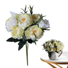 Mini pivoines artificielles avec hortensias – Bouquets de mariage et décoration intérieure, centres de table