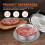 5.5" Adjustable Hamburger Press with Wooden Handle, Rustproof Burger Patty Maker, Compatible with Home Use 3