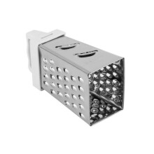 Râpe ACDANC, râpe multifonctionnelle en acier inoxydable pour la cuisine, râpe à 4 faces avec poignée ergonomique, blanche