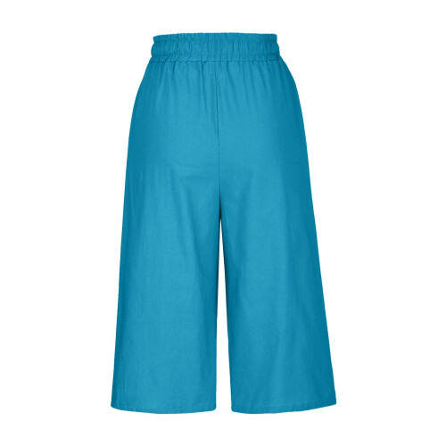 VERUGU Παντελόνι Capris για γυναίκες με κορδόνι, μεγάλο, μονόχρωμο, άνετο, ευέλικτο, 2