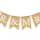 Khakifarbenes Jute-Schwalbenschwanz-Hochzeitsbanner 2