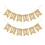 Khakifarbenes Jute-Schwalbenschwanz-Hochzeitsbanner 5