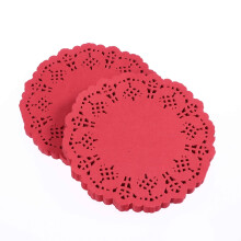 Okrúhle čipkované papierové obrusy na decoupage 100 ks