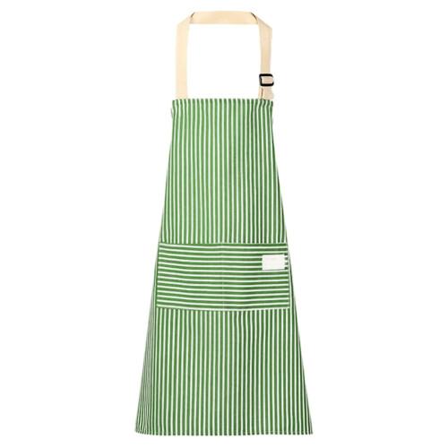 Grembiule senza maniche in cotone e lino con due tasche
