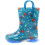 Botas de chuva infantis impermeáveis com luzes, estampas e glitter, com alças, para meninos e meninas. 1