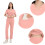 Σετ Scrubs for Women2Piece για γυναίκες, μονόχρωμο τοπ με κοντό μανίκι και V λαιμόκοψη, 6