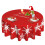 Round Christmas Tablecloth, 60", Snowflake Design, Washable Polyester – Compatible with Buffet & Dining Tables 1