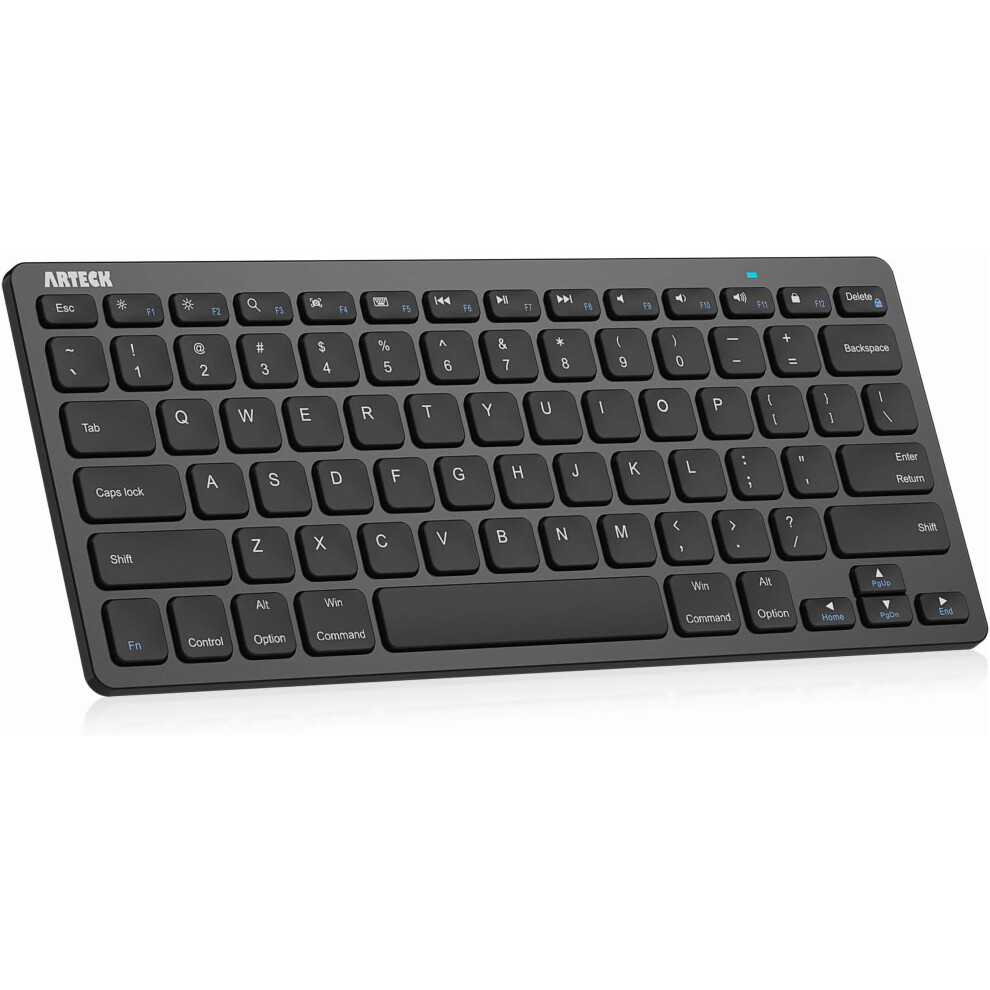 Ultra-Slim Bluetooth Keyboard Compatible With Ipad 10.2"/Air/9.7"/Pro/Mini, Iphone, Ios/Android/Windows Â Black 9557311773570
