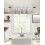 Cortina degradê cinza e branca, modelo bandô, 54 x 18 polegadas 2