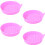 ACDANC Auto-Untersetzer, rutschfest, pink, 4er-Pack 1