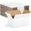 Caixas de papelão ondulado branco para envio, 10x7x5 polegadas, pacote com 30 unidades. 1