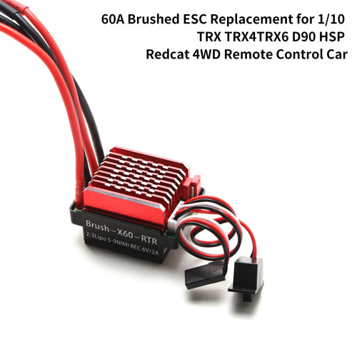 ESC-hastighetskontroller børstet 6V2A for 1/10 RC-bil 2