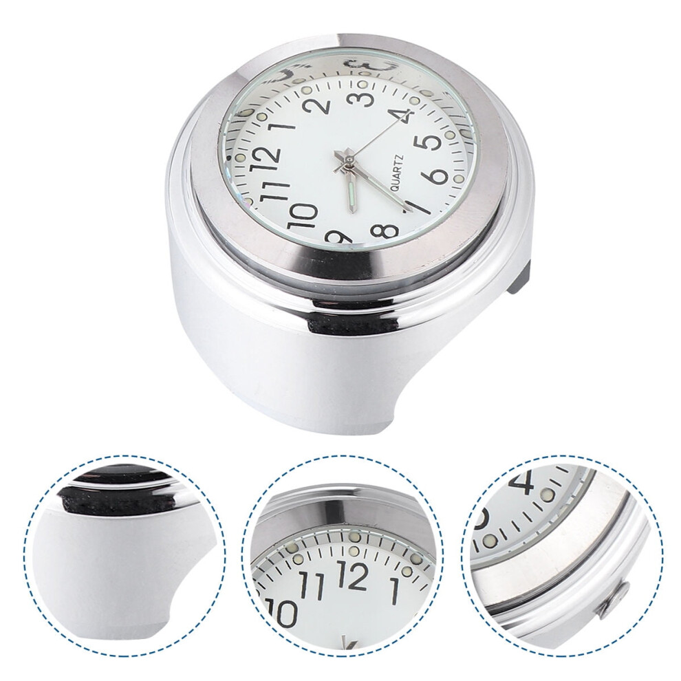 Bike Handlebar Clock Aluminum Alloy Luminous Style 1Pack 9557311774171