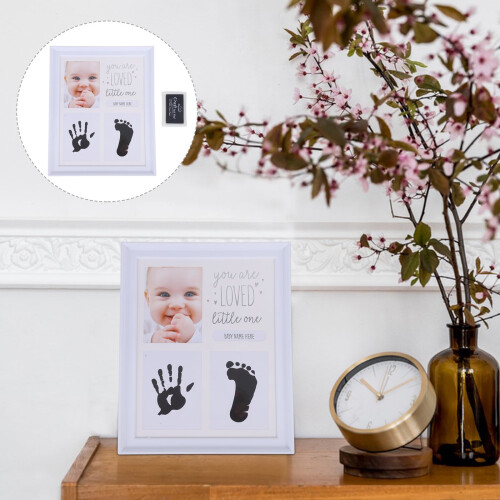 Cadre photo de bureau blanc multi-photos pour bébés 1