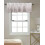 Cortina degradê cinza e branca, modelo bandô, 54 x 18 polegadas 4