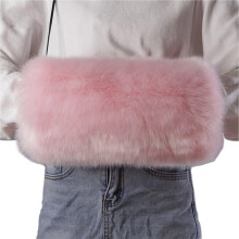 Faux Furs Hand Muff for Winter Warm Plush Hand Muffs Hand and Cuff Warmers
