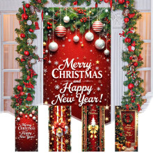 Weihnachtstürüberwurf 35x71 Zoll Weihnachtsmannmuster
