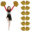 Pompons de pom-pom girl (12 pièces) 1