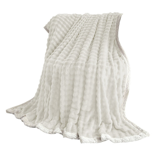 Kuschelige Fleece-Sofadecke – Doppelseitiger Flanell, 1-lagig 2
