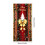 Capa de porta natalina 35x71 polegadas com estampa de Papai Noel 3