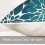 Conjunto de 2 capas de almofada decorativas em linho azul turquesa, 50x50cm (20x20 polegadas). 6