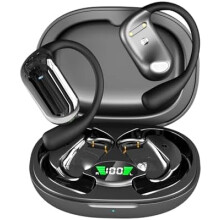 Öronproppar med AI-översättning i realtid, 4-i-1-hörlurar med öppet öra, tvåvägsöversättning, Bluetooth 5.4, HD-ljud, pekskärmskontroll