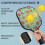 Σετ κουπιών Pickleball από fiberglass με λουλούδια και 2 μπάλες και τσάντα – Συμβατό με 2
