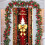 Capa de porta natalina 35x71 polegadas com estampa de Papai Noel 5