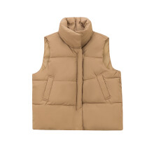 Veist Éadrom Síos do Mhná le Zip Up, Seaicéad Tiubhaithe Síos, Veist Cadáis Te Scaoilte, le Cácaí