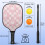 Σετ κουπιών Pickleball από fiberglass με λουλούδια, 2 μπάλες και τσάντα – Συμβατό με 3