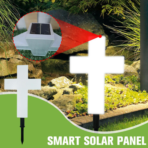 Solar-LED-Kreuzlampe für Garten oder Gedenkstätte 2