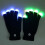 Γάντια Rave με φωτισμό LED 7Colors - Γάντια που φωσφορίζουν με μισά δάχτυλα για ενήλικες 2