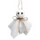 6 stk Halloween-spøkelsespynt 7,5 cm flanell 2