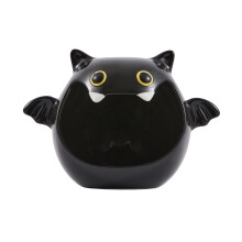 Bol à bonbons en céramique chauve-souris noire – Décoration d'Halloween
