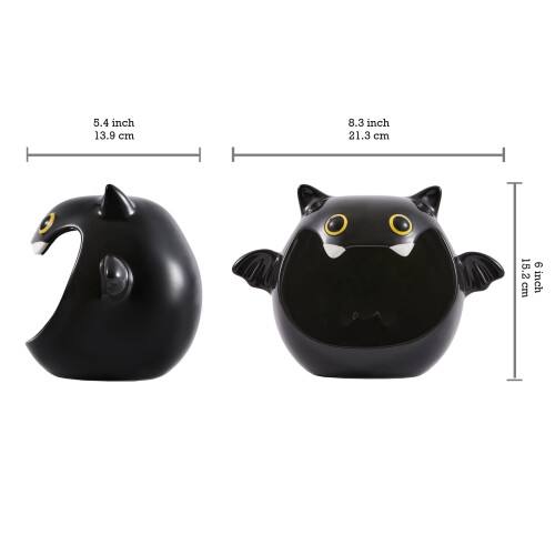 Κεραμικό μπολ με καραμέλες Black Bat – Διακόσμηση για το Halloween 1