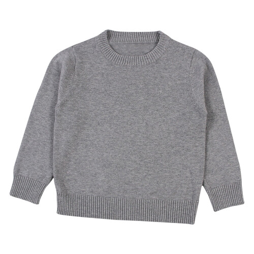 Pull bébé garçon fille couleur unie, pull en maille, pull Candy Base gris 7 ans 1