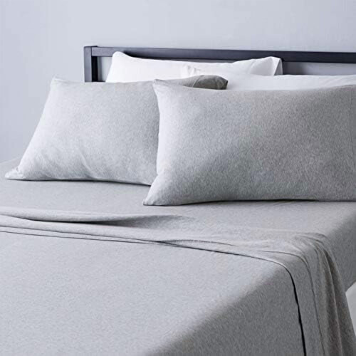 Ensemble de draps en jersey de coton Queen 3 pièces